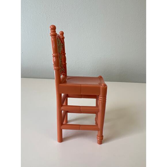 Loving Family Kitchen Island Tall Chairs Brown Dollhouse 2004 Fisher-Price - Picture 4 of 5